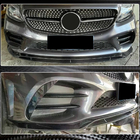 Mercedes C-Class W205 2014–2021 Karbonový přední lip na nárazník (2019-2021, karbon) fotografie 4