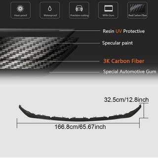 Karbonový přední lip spoiler V2 (pro C43 AMG 2019-2021, karbon) fotografie 4