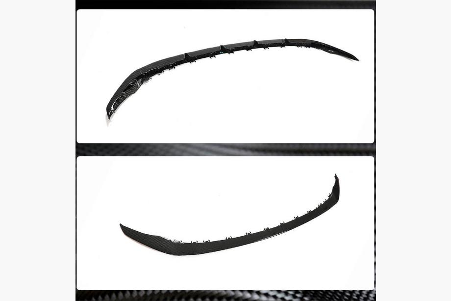 Mercedes C-Class W205 2014–2021 Karbonový přední lip spoiler V2 (pro C43 AMG 2019-2021, karbon) Fotografie 3