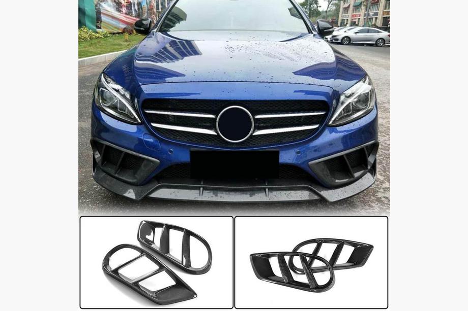 Mercedes C-Class W205 2014–2021 Kryty mlhovek (pro C43 AMG 2015-2019, karbon) Fotografie 1