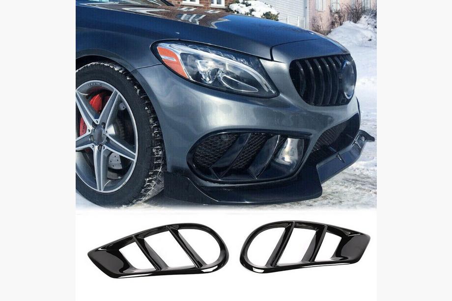 Mercedes C-Class W205 2014–2021 Kryty mlhových světel (pro C43 AMG 2015-2019, plast) Image