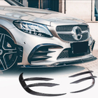 Mercedes C-Class W205 2014–2021 Karbonové nástavce na přední nárazník V1 (pro C43 AMG 2019-2021, karbon) fotografie 1