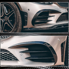 Mercedes C-Class W205 2014–2021 Karbonové nástavce předního nárazníku V2 (pro C43 AMG 2019-2021, karbon) fotografie 5