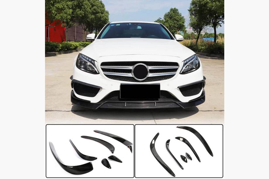Mercedes C-Class W205 2014–2021 Karbonové nástavce předního nárazníku (pro C43 AMG 2015-2019) Image