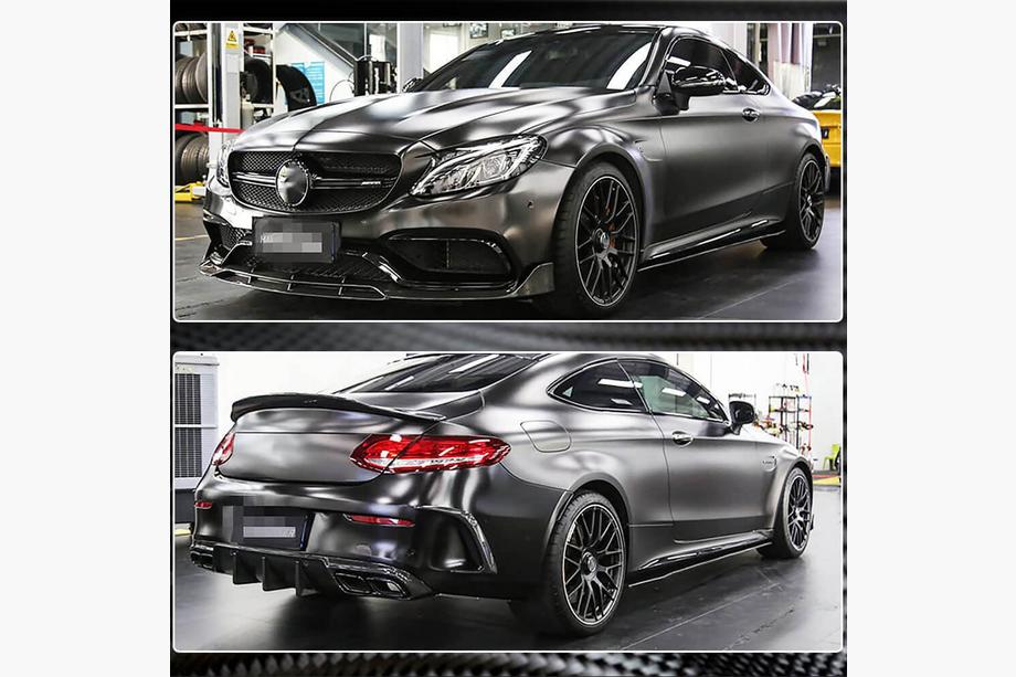 Mercedes C-Class W205 2014–2021 Boční prahy V2 (pro C43/C63 AMG 2015-2019, karbon) Fotografie 3