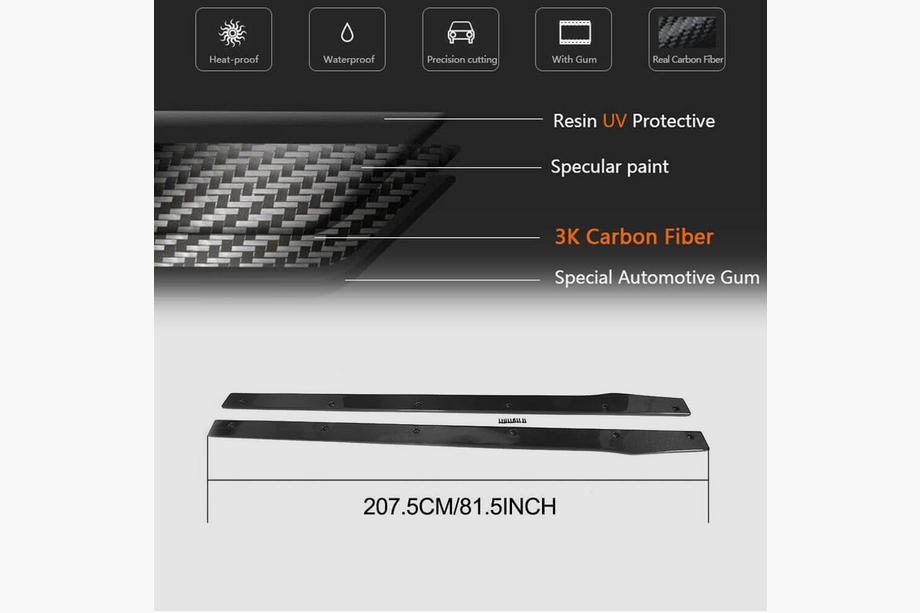 Mercedes C-Class W205 2014–2021 Boční prahy V2 (pro C43/C63 AMG 2015-2019, karbon) Fotografie 4
