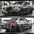 Mercedes C-Class W205 2014–2021 Boční prahy V3 (pro C43/C63 AMG 2015-2019, plast) fotografie 2