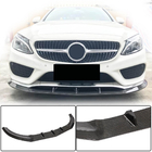 Mercedes C-Class W205 2014–2021 Karbonový přední spoiler (lip) V3 pro C43 AMG 2015-2019 fotografie 1