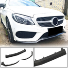 Mercedes C-Class W205 2014–2021 Karbonový přední lip nástavec nárazníku Lip V4 (pro C43 AMG 2015-2019) fotografie 1