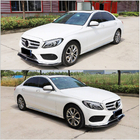 Mercedes C-Class W205 2014–2021 Přední lip spoiler na nárazník Lip V7 (pro C43 AMG 2015-2019, plast) fotografie 2