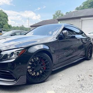 Boční prahy V4 (pro C43/C63 AMG 2015-2019, karbon) fotografie 2