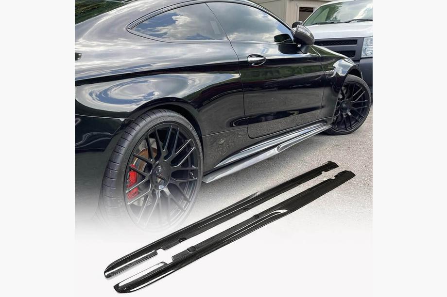 Mercedes C-Class W205 2014–2021 Boční prahy V4 (pro C43/C63 AMG 2015-2019, karbon) Image