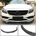 Mercedes C-Class W205 2014–2021 Karbonový nástavec předního nárazníku Lip V1 (pro SD C63 AMG 2015-2019) fotografie 1