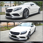 Mercedes C-Class W205 2014–2021 Karbonový nástavec předního nárazníku Lip V1 (pro SD C63 AMG 2015-2019) fotografie 4