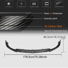 Mercedes C-Class W205 2014–2021 Přední lip spoiler na nárazník Lip V4 (pro SD C63 AMG 2015-2019, karbon) fotografie 7