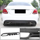 Mercedes C-Class W205 2014–2021 Difuzor zadního nárazníku (pro SD C43/C63 AMG 2015-2019, karbon) fotografie 1