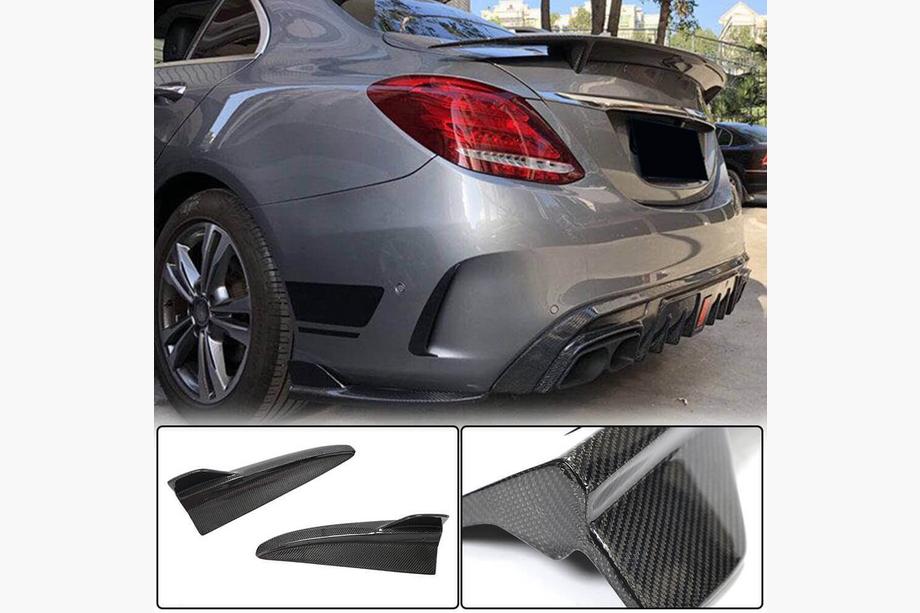 Mercedes C-Class W205 2014–2021 Karbonové nástavce na zadní nárazník Flap (pro SD C43/C63 AMG 2015-2019, karbon) Image