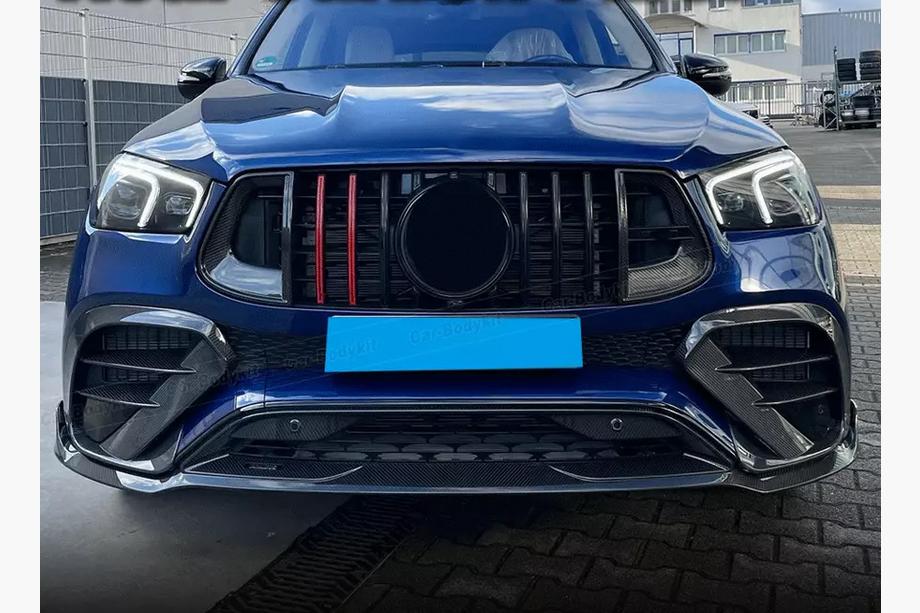 Mercedes GLE W167 2018– Přední maska chladiče GT Panamericana GT-R (pro AMG-Line/GLE53/GLE63 2019-2023) Fotografie 3