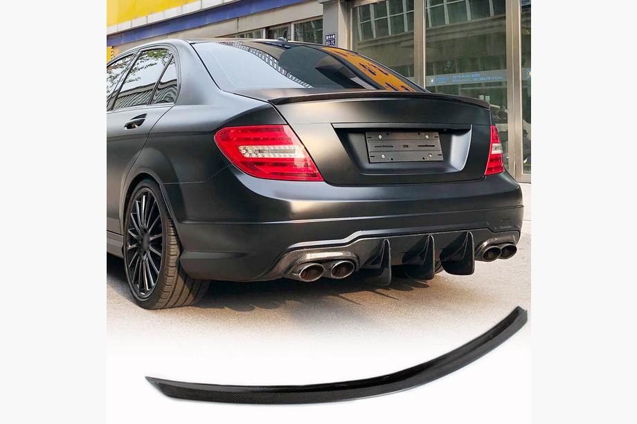 Mercedes C-class W204 2007–2015 Spoiler SD V1 (karbon) Image