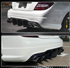 Mercedes C-class W204 2007–2015 Spoiler zadního nárazníku s difuzorem (pro C63 AMG 2012-2014, karbon) fotografie 3