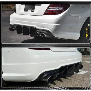 Spoiler zadního nárazníku s difuzorem (pro C63 AMG 2012-2014, karbon) fotografie 3