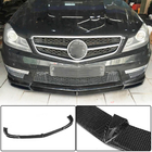 Mercedes C-class W204 2007–2015 Karbonový nástavec na přední nárazník Lip V1 (pro AMG 2012-2014) fotografie 1