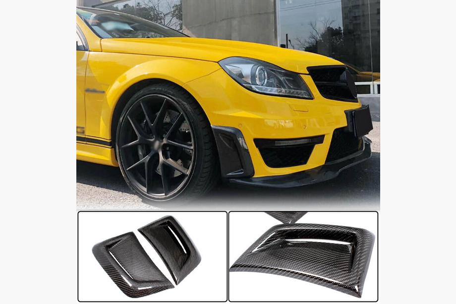 Mercedes C-class W204 2007–2015 Karbonové nástavce předního nárazníku (pro AMG 2012-2014) Fotografie 1