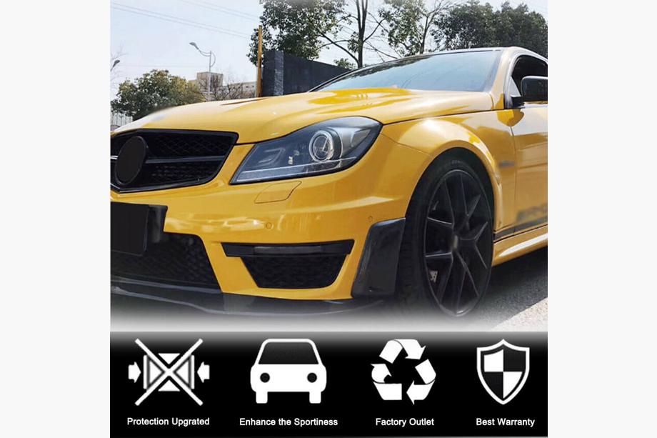 Mercedes C-class W204 2007–2015 Karbonové nástavce předního nárazníku (pro AMG 2012-2014) Fotografie 2