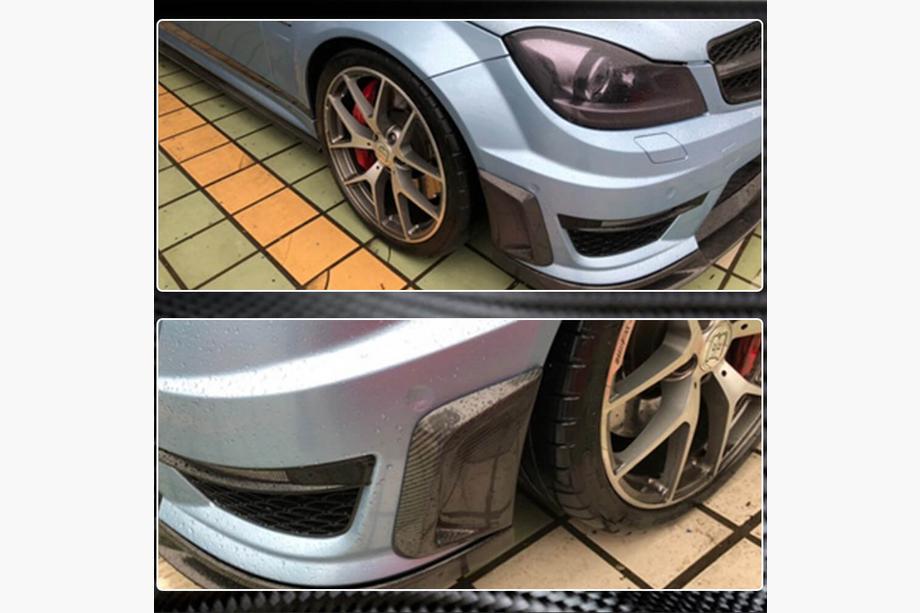 Mercedes C-class W204 2007–2015 Karbonové nástavce předního nárazníku (pro AMG 2012-2014) Fotografie 4