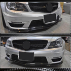 Mercedes C-class W204 2007–2015 Přední lip na nárazník Lip V2 (pro AMG 2012-2014, suchý karbon) fotografie 3