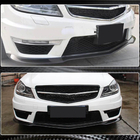 Mercedes C-class W204 2007–2015 Přední lip na nárazník Lip V2 (pro AMG 2012-2014, suchý karbon) fotografie 4