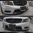 Mercedes C-class W204 2007–2015 Karbonový přední lip V3 na přední nárazník (pro AMG 2012-2014) fotografie 3