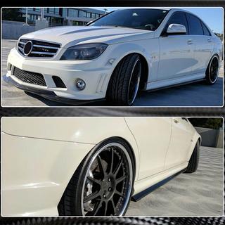 Boční prahy (pro AMG SD, karbon) Mercedes C-class W204 2007–2015 fotografie 4