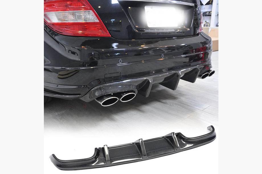 Mercedes C-class W204 2007–2015 Difuzor zadního nárazníku V2 (pro AMG SD 2008-2011, karbon) Image