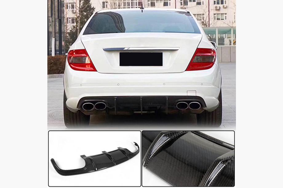 Mercedes C-class W204 2007–2015 Difuzor zadního nárazníku V3 (pro AMG SD 2008-2011, karbon) Fotografie 1