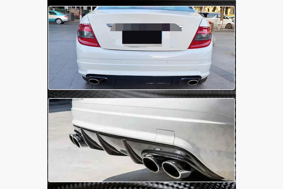 Mercedes C-class W204 2007–2015 Difuzor zadního nárazníku V3 (pro AMG SD 2008-2011, karbon) Fotografie 4