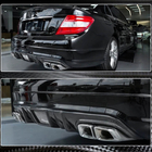 Mercedes C-class W204 2007–2015 Difuzor zadního nárazníku V4 (pro AMG SD 2008-2011, karbon) fotografie 3