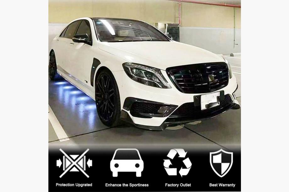 Mercedes S-Class W222 2013–2022 Nástavce předního nárazníku V1 (pro S63 AMG 2014-2017, karbon) Fotografie 3