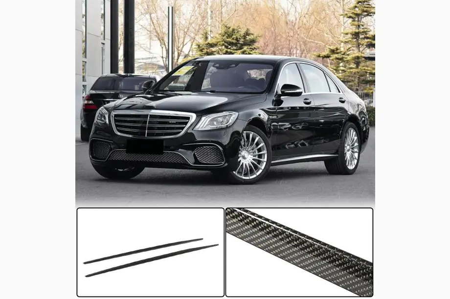 Mercedes S-Class W222 2013–2022 Boční prahy pro S63 AMG 2014-2017 (karbon) Fotografie 1