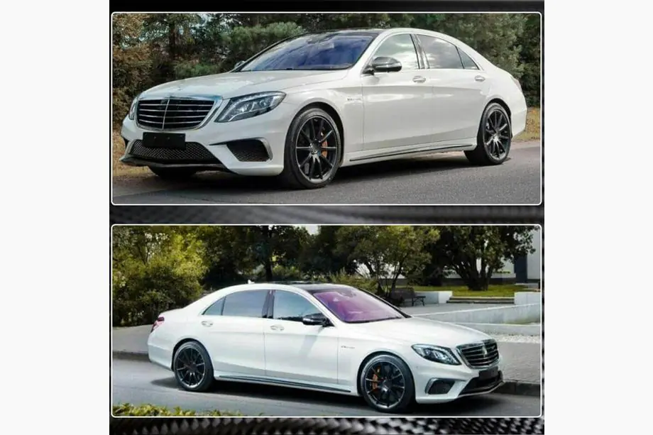 Mercedes S-Class W222 2013–2022 Boční prahy pro S63 AMG 2014-2017 (karbon) Fotografie 3