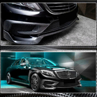 Mercedes S-Class W222 2013–2022 Karbonový lip na přední nárazník (pro S63 AMG 2014-2017) fotografie 3