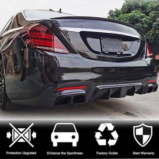 Difuzor zadního nárazníku s koncovkami (pro S63/S65 AMG 2018-2021, karbon) fotografie 2