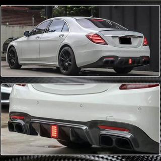 Difuzor zadního nárazníku s koncovkami (pro S63/S65 AMG 2018-2021, karbon) fotografie 4