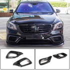 Mercedes S-Class W222 2013–2022 Karbonové vložky předního nárazníku (pro AMG 2018-2021) fotografie 1