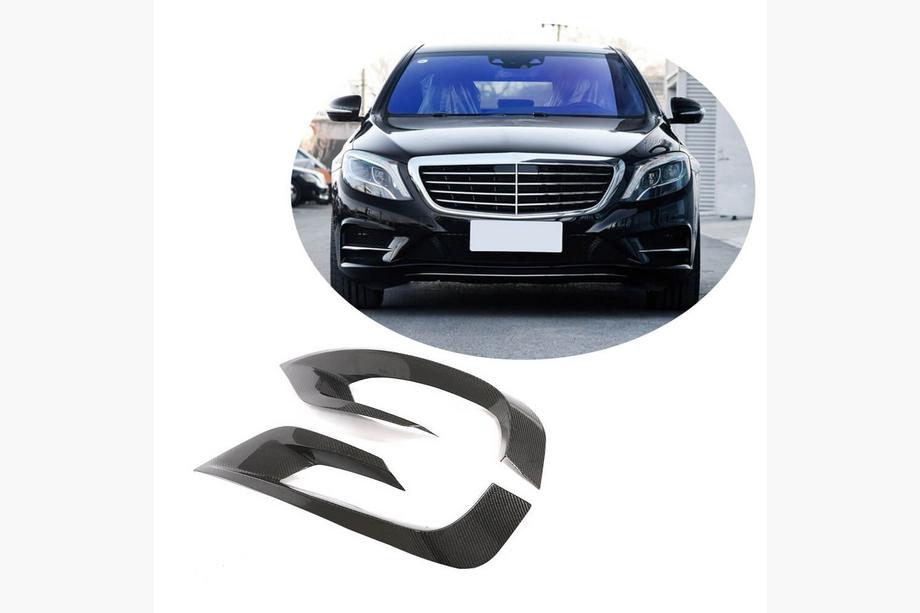 Mercedes S-Class W222 2013–2022 Nástavce na přední nárazník (pro AMG-Line 2014-2017, karbon) Image