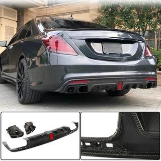 Difuzor zadního nárazníku s výfukovými koncovkami (pro S63 AMG 2014-2017, karbon) fotografie 1
