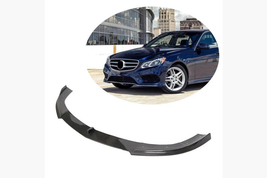 Mercedes E-Class W212 2009–2016 Přední lip na nárazník Lip V2 (pro AMG-Line 2013-2016, karbon) Image