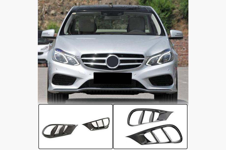 Mercedes E-Class W212 2009–2016 Vložky do předního nárazníku (pro AMG-Line 2013-2016, karbon) Image