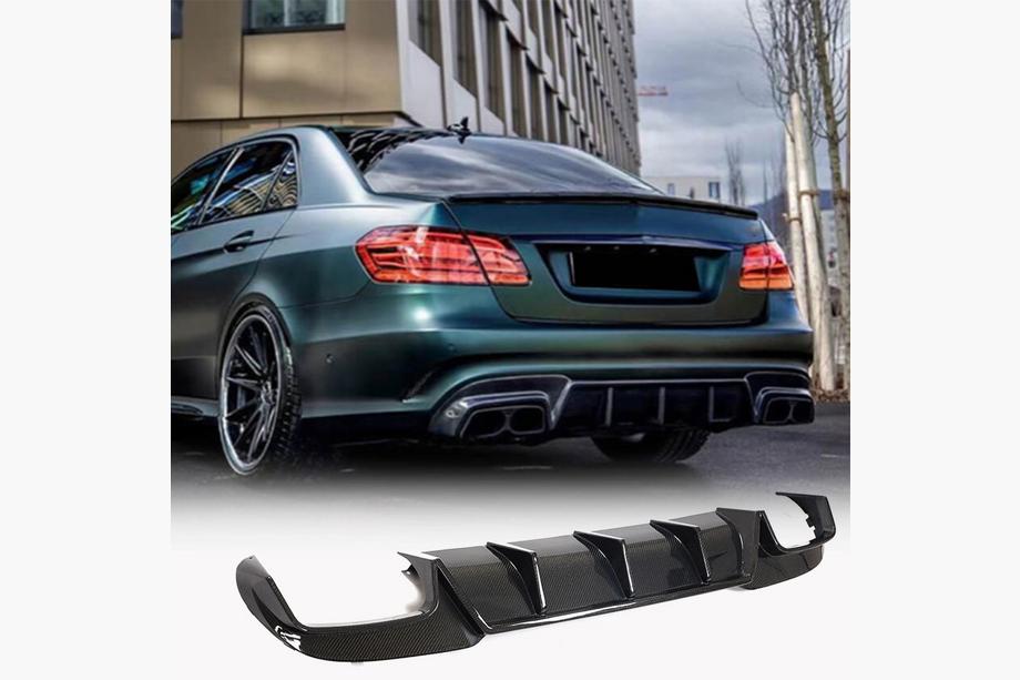 Mercedes E-Class W212 2009–2016 Difuzor zadního nárazníku V2 (pro E63 AMG 2013-2016, karbon) Image