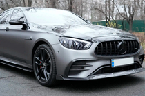 Mercedes E-class W213 2016–2023 Karbonový lip spoiler předního nárazníku (pro AMG-Line 2020-2023) fotografie 2
